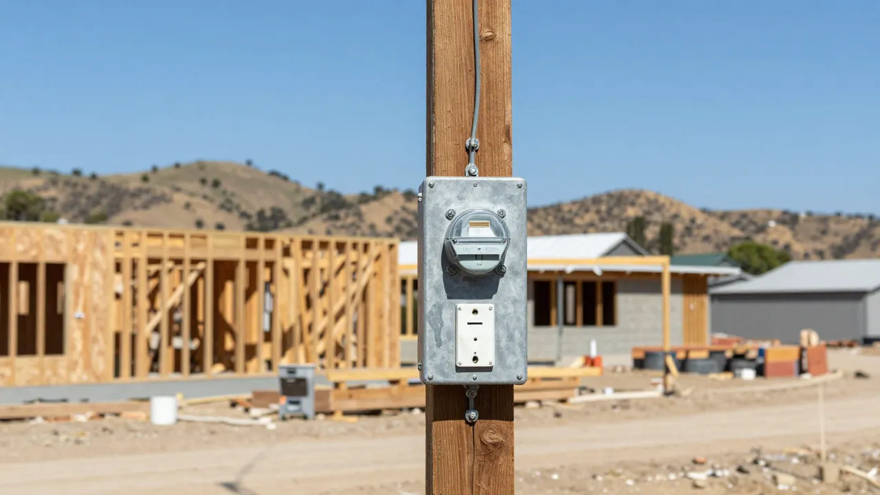 Temporary Power Pole Installation in Los Angeles