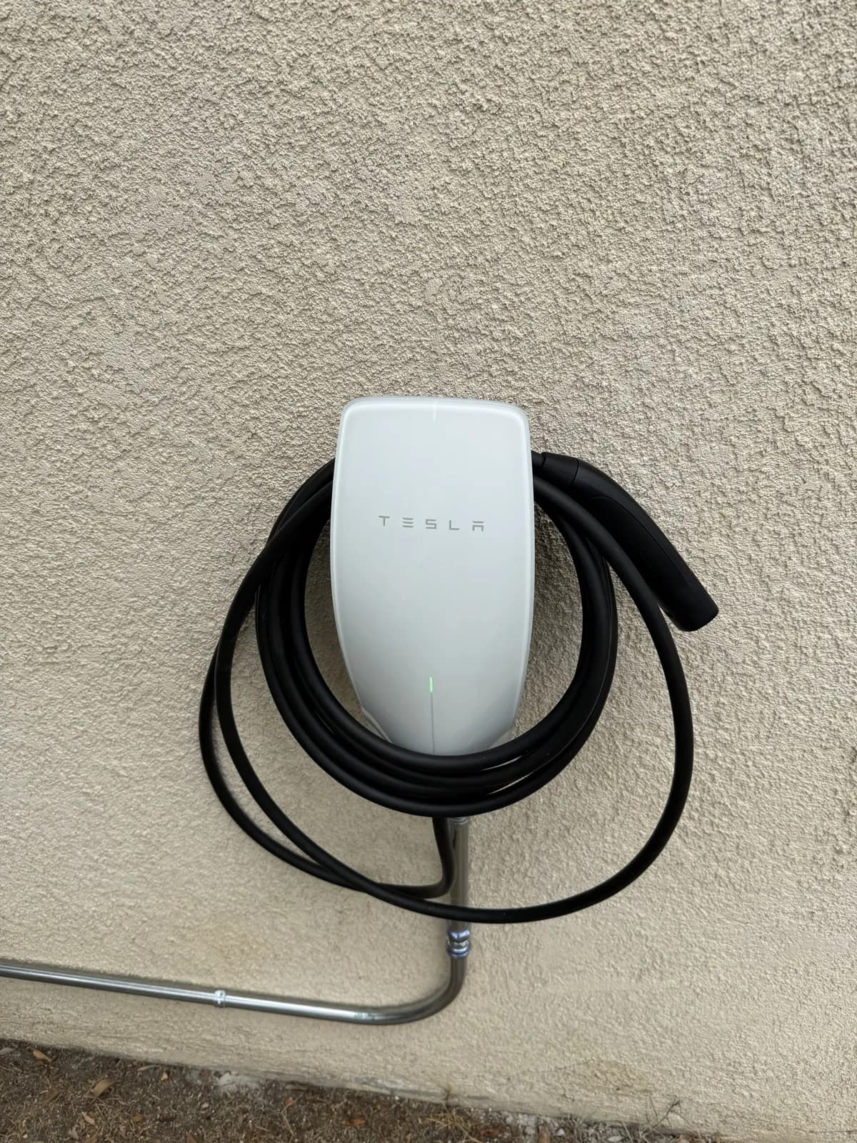 A Tesla Wall Connector our crew installed in Burbank
